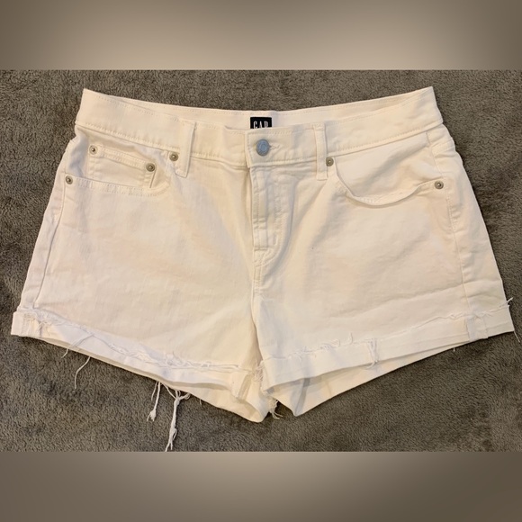 GAP Pants - GAP Women's Off-White Jean Shorts